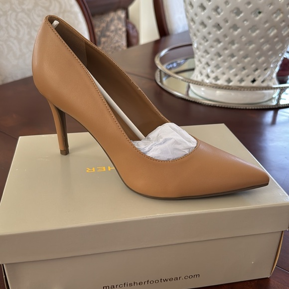 Marc Fisher Pointy Toe Heel Pumps - Camel - New.size 8/5. #11 - Picture 5 of 7